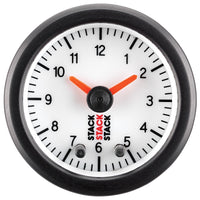Autometer Stack Analog Clock Gauge - White - My Store