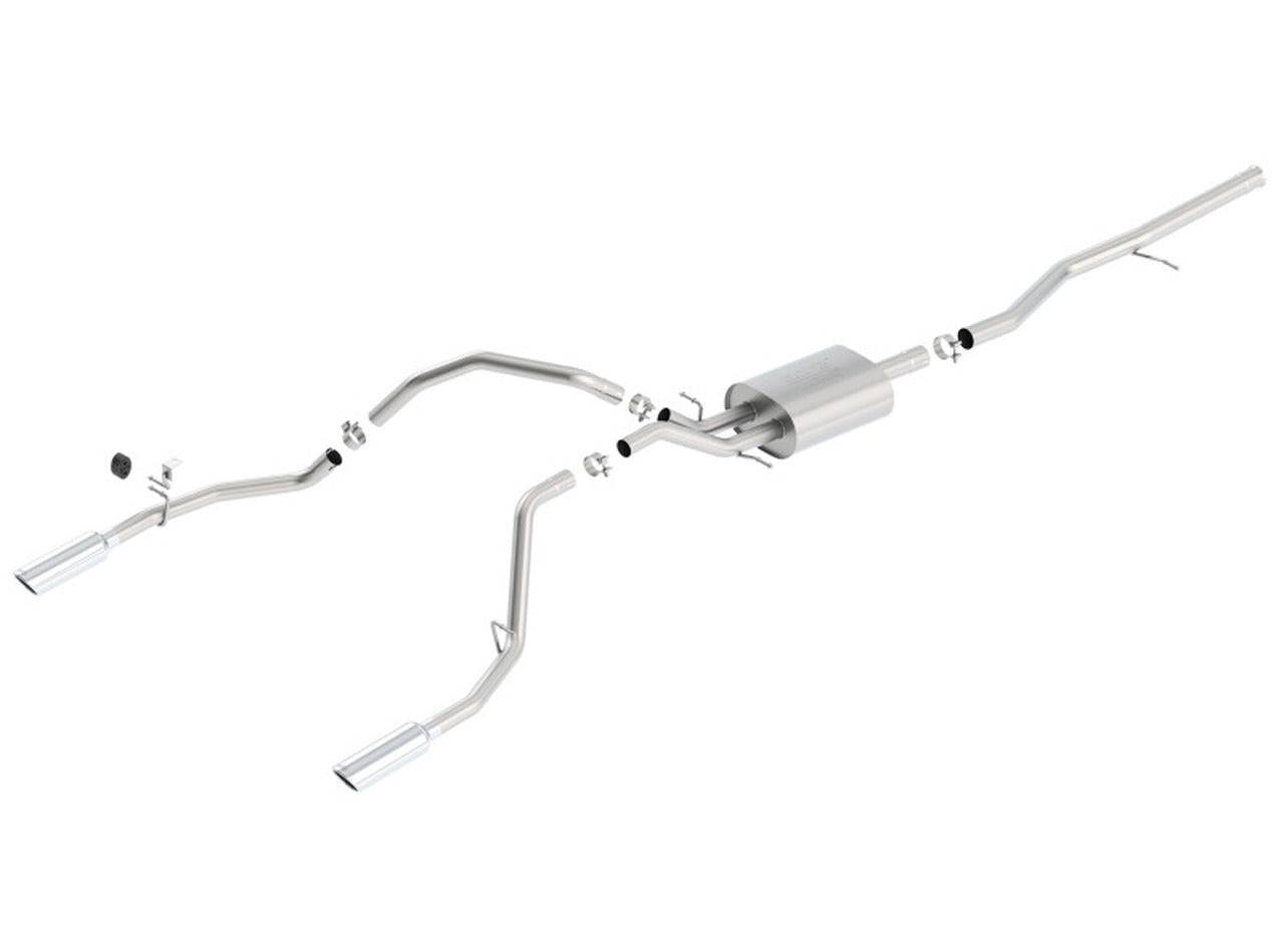Borla 14 Silv/Sierra 1500 5.3L AT/MT Crew Cab STD Bed ATAK Cat-Back Exhaust - Mammoth Racing -