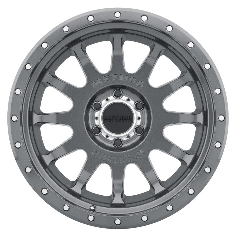 Method Mr605 NV 20x10 -24mm Offset 6x135 87mm CB Gloss Titanium Wheel - Mammoth Racing -