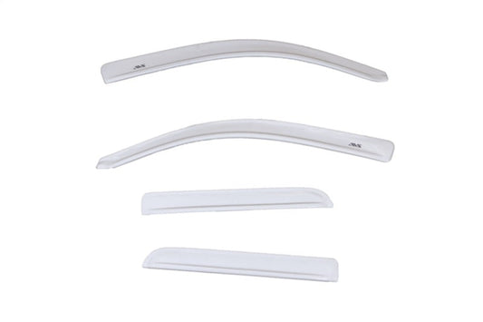 AVS 16-18 GMC Sierra 1500 Ext. Cab Low Profile Color Match Ventvisors 4pc - White Frost Tricoat - Mammoth Racing -