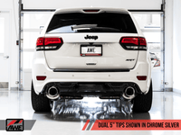 AWE Tuning 2020 Jeep Grand Cherokee SRT Track Edition Exhaust - Chrome Silver Tips - My Store