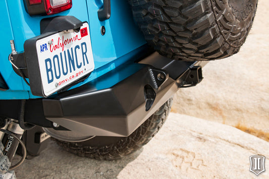 Icon 07-18 Jeep Wrangler JK Pro Series 2 Rear Bumper w/Hitch/Tabs