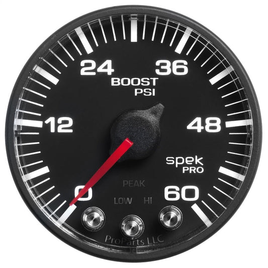 Autometer Spek-Pro 52.4mm 0-60 PSI Digital Stepper Motor Boost Gauge - My Store