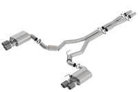 Borla 2018 Ford Mustang GT 5.0L AT/MT 3in S-Type Catback Exhaust Carbon Fiber Tips w/ Valves - My Store