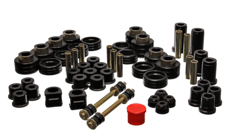 Energy Suspension 88-98 Chevy/GMC 4WD  Black Hyper-flex Master Bushing Set - Mammoth Racing -