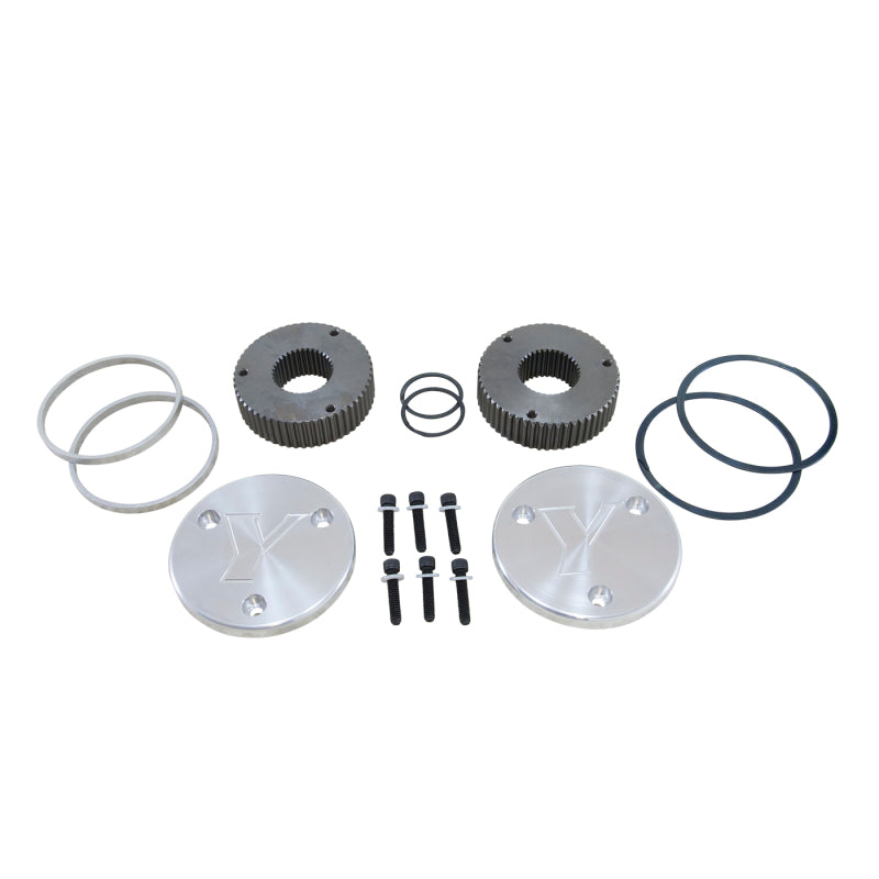 Yukon Gear Hardcore Drive Flange Kit For Dana 60 / 35 Spline Outer Stubs. Yukon Engraved Caps - My Store