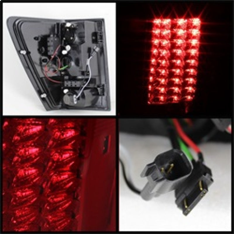 Spyder Jeep Grand Cherokee 07-10 LED Tail Lights Red Clear ALT-YD-JGC07-LED-RC - Mammoth Racing -