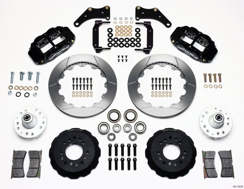 Wilwood Narrow Superlite 6R Front Hub Kit 12.88in Large GM 57-70 Drop Spindle - Mammoth Racing -