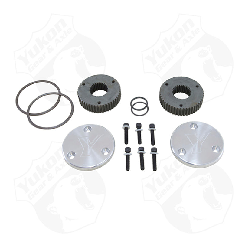 Yukon Gear Hardcore Drive Flange Kit For Dana 44 / 30 Spline Outer Stubs. Yukon Engraved Caps - My Store