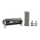DeatschWerks Stainless Steel 3/8in 100 Micron Universal Inline Fuel Filter Housing Kit (160mm) - Mammoth Racing -