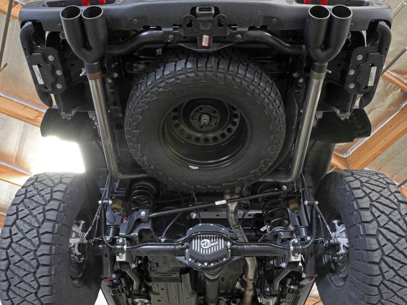 aFe Vulcan Series 3in 304SS DPF-Back 21 Jeep Gladiator V6-3.0L (td) Dual Black Tip - My Store
