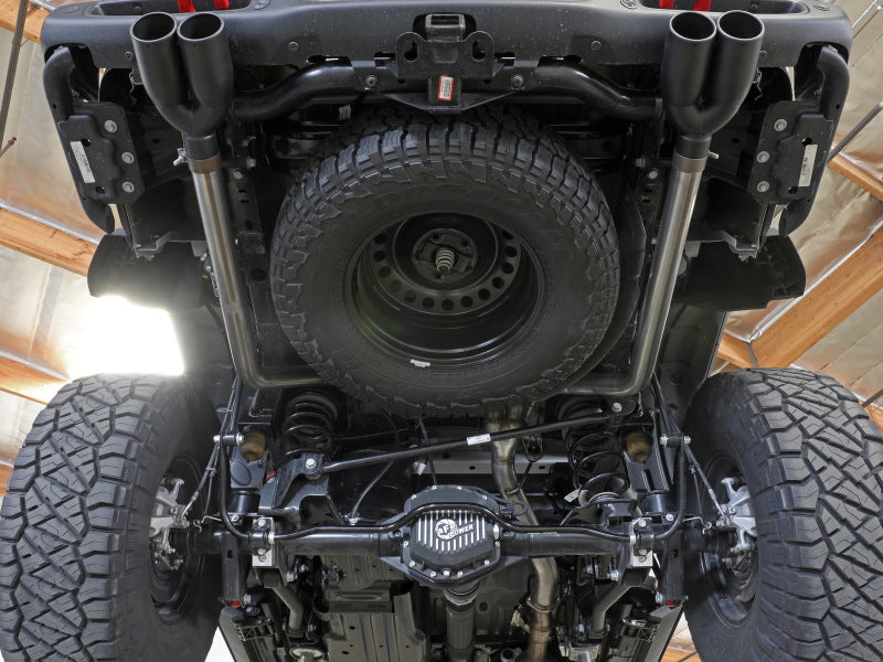 aFe Vulcan Series 3in 304SS Cat-Back 21 Jeep Gladiator V6-3.0L (td) - Dual Polished Tip - Mammoth Racing -
