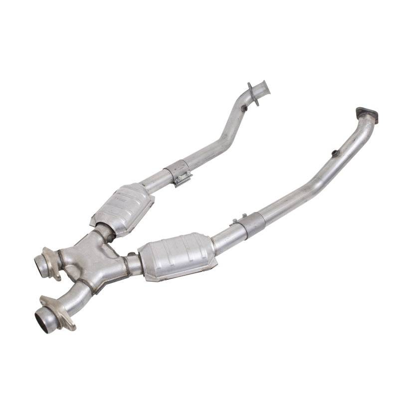 BBK 99-04 Mustang 4.6 GT / Cobra High Flow X Pipe With Catalytic Converters - 2-1/2 - Mammoth Racing -
