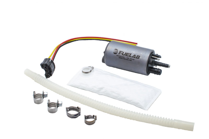 Fuelab 496 In-Tank Brushless Fuel Pump w/9mm Barb & 6mm Barb Siphon - 350 LPH - Mammoth Racing -