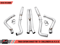 AWE Tuning 2015+ Dodge Challenger 6.4L/6.2L Supercharged Track Edition Exhaust - Use Stock Tips - My Store