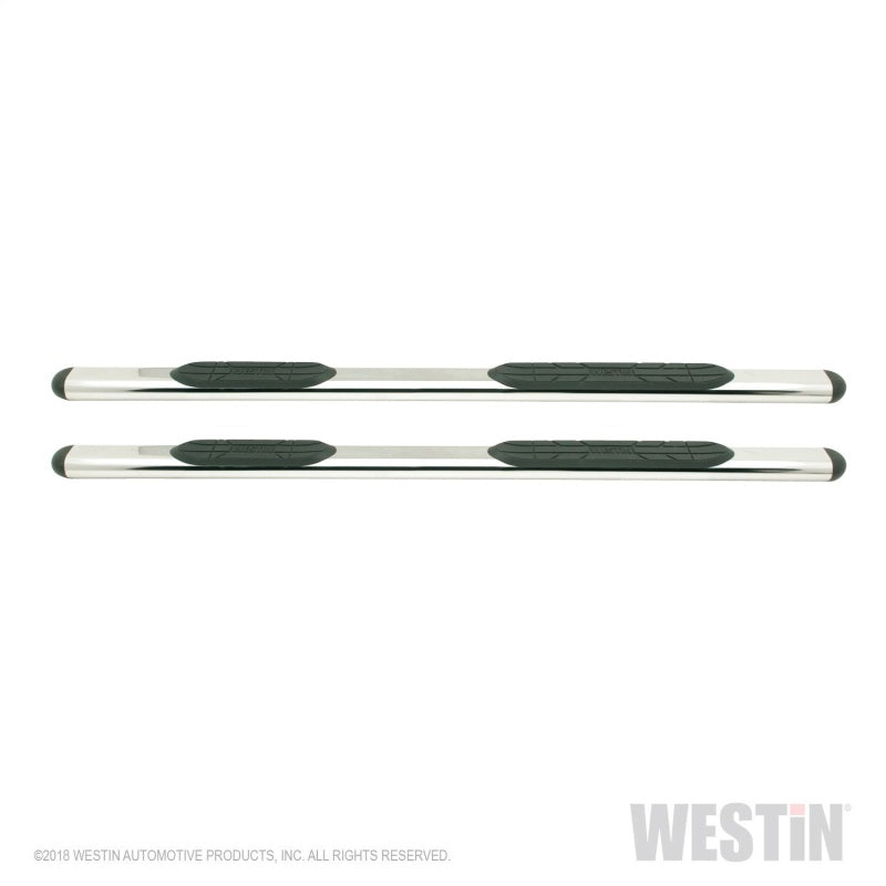 Westin Premier 4 Oval Nerf Step Bars 85 in - Stainless Steel - Mammoth Racing -