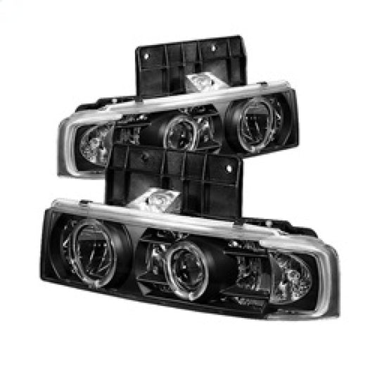 Spyder Chevy Astro 95-05/GMC Safari 95-05 Projector Headlights LED Halo Black PRO-YD-CA95-HL-BK - Mammoth Racing -