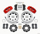 Wilwood Dynapro 6 Front Hat Kit 12.19in Drilled Red 2012 Fiat 500 w/ Lines - Mammoth Racing -