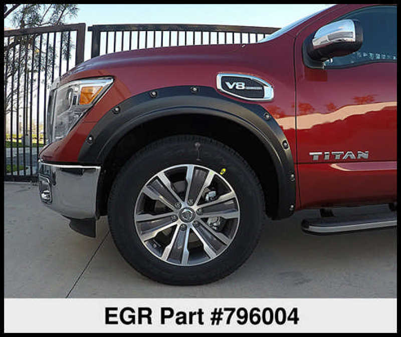 EGR 2017 Nissan Titan Bolt-On Look Fender Flares - Set - Mammoth Racing -