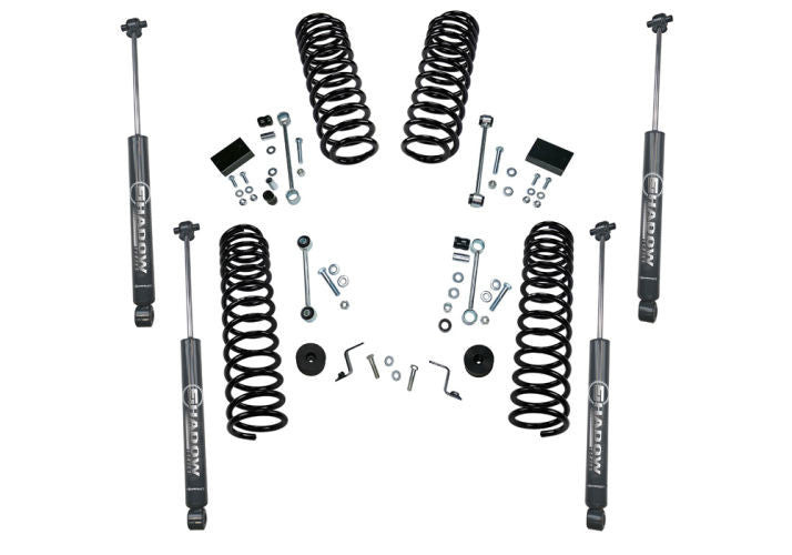 Superlift 18-20 Jeep Wrangler JL 2 Door 2.5in Dual Rate Coil Lift Kit w/ Superlift Shadow Shocks - Mammoth Racing -
