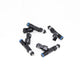 DeatschWerks 85-98 Volvo 240/740/940 Red Block 440cc Injectors - Set of 4 - Mammoth Racing -