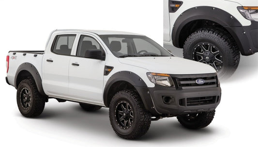 Bushwacker 11-15 Ford Ranger T6 Pocket Style Flares 4pc - Black - My Store