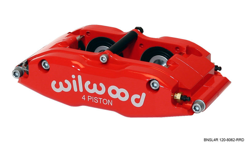 Wilwood Caliper-BNSL4R-Red 1.25in Pistons 1.10in Disc - Mammoth Racing -