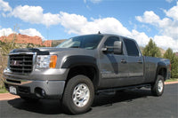 N-Fab Nerf Step 07-10 Chevy-GMC 2500/3500 Crew Cab 8ft Bed - Gloss Black - Bed Access - 3in - Mammoth Racing -