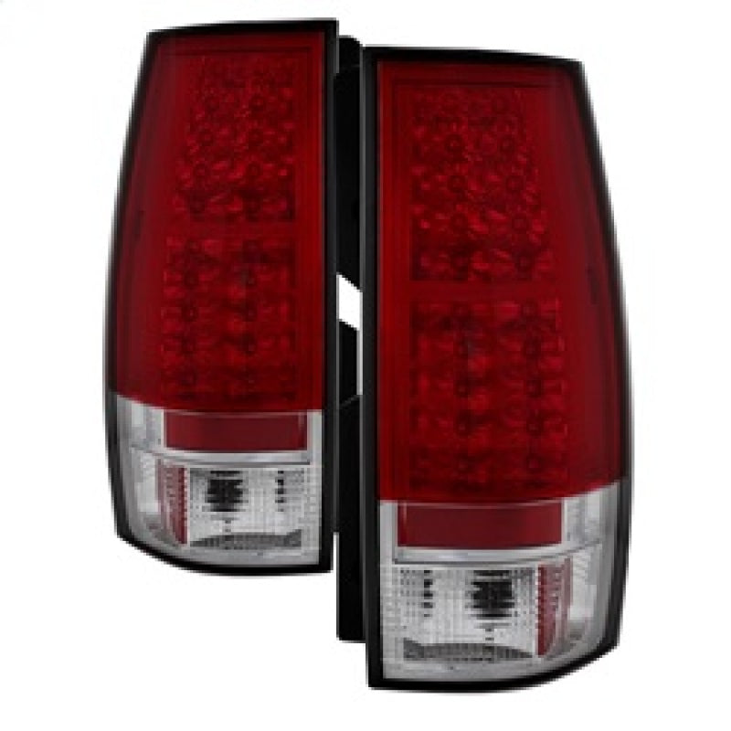 Spyder Chevy Suburban/GMC Yukon/Yukon Denali 07-14 LED Tail Lights Red Clear ALT-YD-CSUB07-LED-RC - Mammoth Racing -