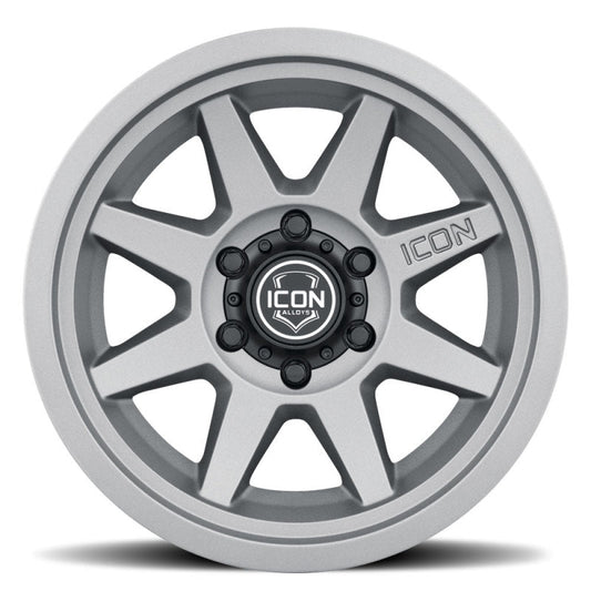 Icon Rebound 17x8.5 5x5 -6mm Offset 4.5in BS 71.5mm Bore Charcoal Wheel