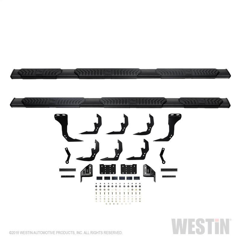 Westin 2019 Chevrolet Silverado/Sierra 1500 Crew Cab (5.5ft) R5 Modular Nerf Step Bars - Black - Mammoth Racing -