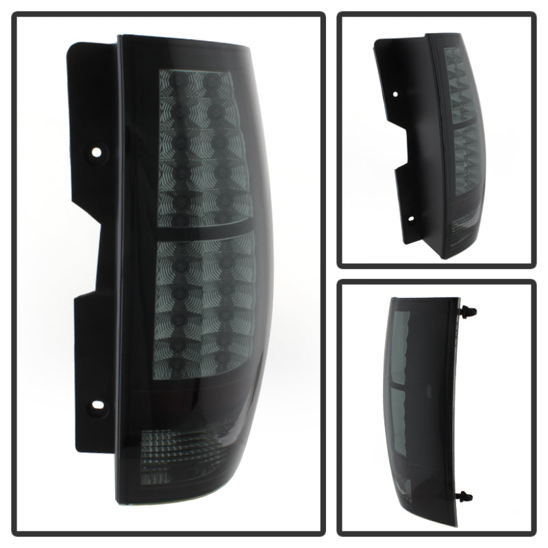 Spyder Chevy Suburban/GMC Yukon/Yukon Denali 07-14 LED Tail Lights Blk Smke ALT-YD-CSUB07-LED-BSM - Mammoth Racing -