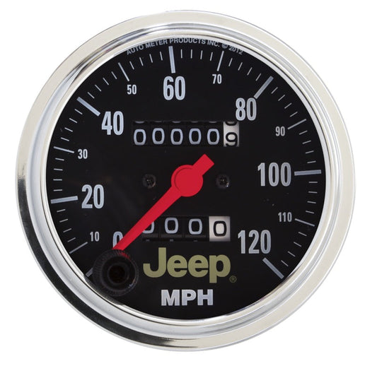 Autometer Jeep 85.7mm In-Dash 120 MPH Mechanical Speedometer Gauge - My Store