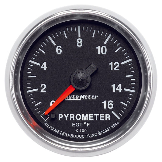 Autometer GS 0-1600 degree F Full Sweep Electronic Pyrometer Gauge - My Store