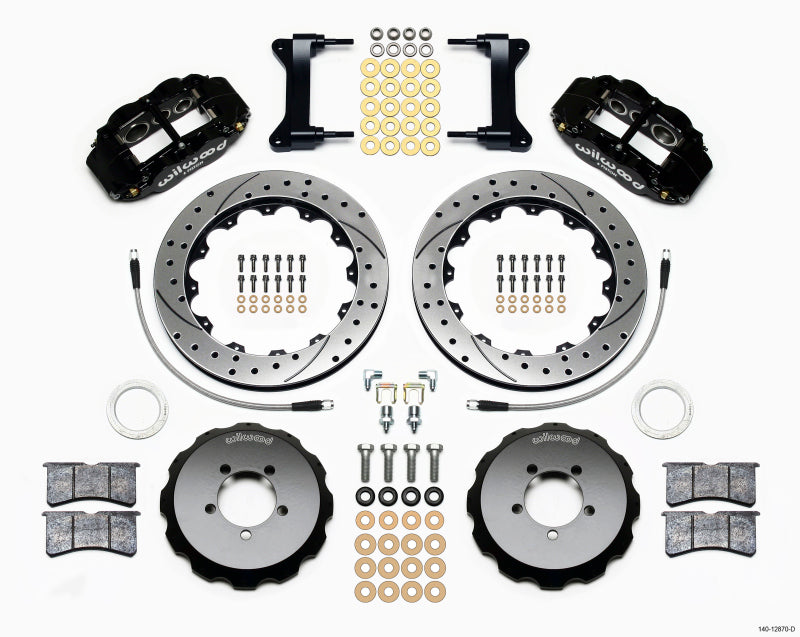 Wilwood Narrow Superlite 6R Front Hat Kit 12.88in Drilled 2012-Up Toyota / Scion FRS w/ Lines - Mammoth Racing -