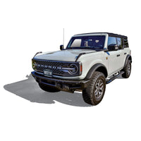 Westin 21-22 Ford Bronco (4-Door) PRO TRAXX 4 Oval Nerf Step Bars - Textured Black - Mammoth Racing -