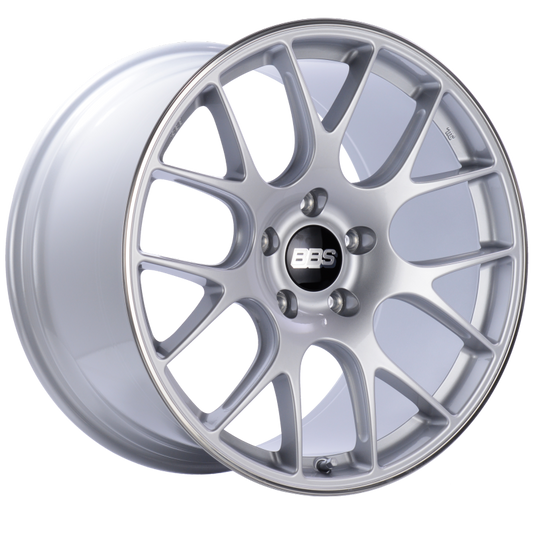 BBS CH-R 20x11.5 5x130 ET65 CB71.6 Brilliant Silver Polished Rim Protector Wheel - Mammoth Racing -