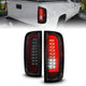 ANZO 15-21 GMC Canyon Full LED Tail Lights w/ Red Lightbar Black Housing Smoke Lens - Mammoth Racing -