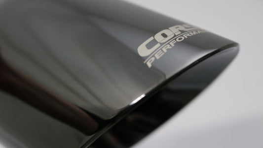 Corsa Single Universal 2.5in Inlet / 3.5in Outlet Black PVD Pro-Series Tip Kit - Mammoth Racing -