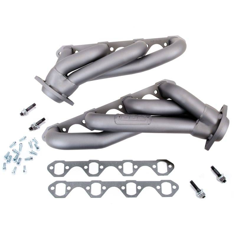 BBK 79-93 Mustang 5.0 Shorty Unequal Length Exhaust Headers - 1-5/8 Titanium Ceramic - Mammoth Racing -
