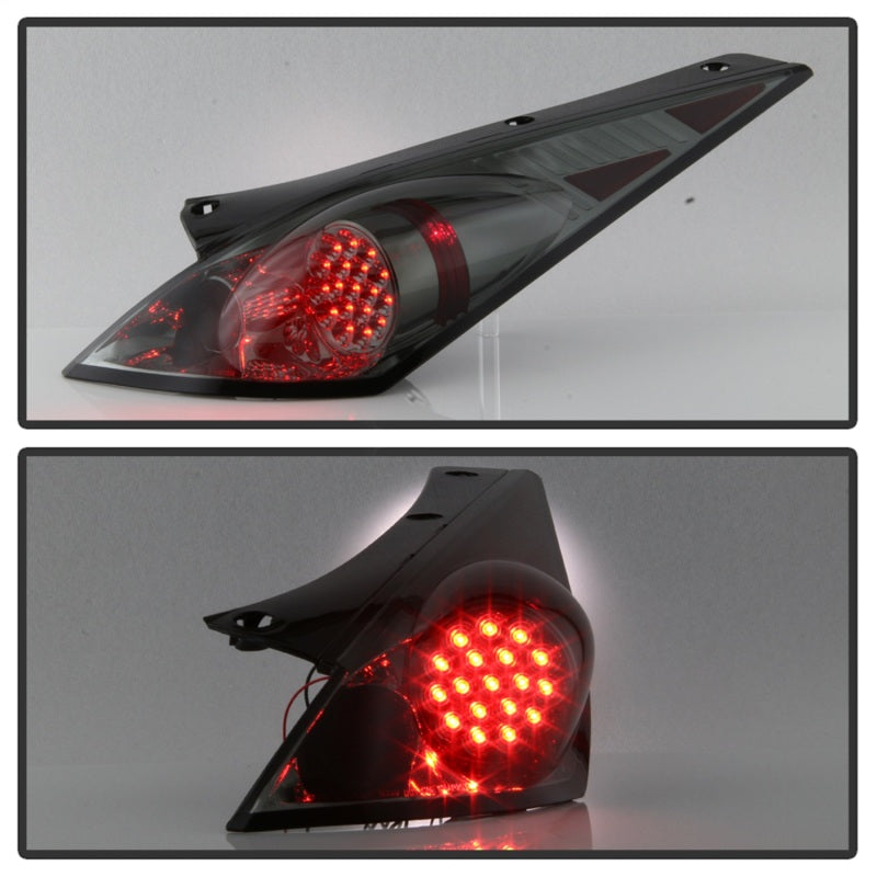 Spyder Nissan 350Z 03-05 LED Tail Lights Smoke ALT-YD-N350Z02-LED-SM - Mammoth Racing -