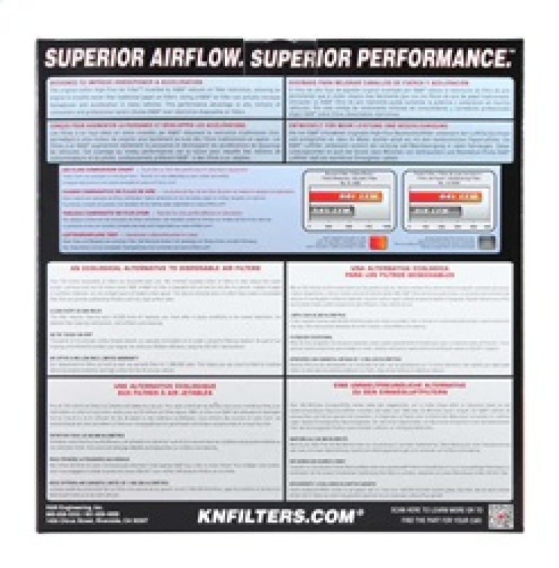 K&N Replacement Air Filter BMW 750/760 Series 4.8l-v8/6.0l-v12; 07-08 (2 PER Box) - Mammoth Racing -