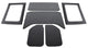 DEI 07-18 Jeep Wrangler JK 4-Door Headliner Complete Kit - Black - Mammoth Racing -