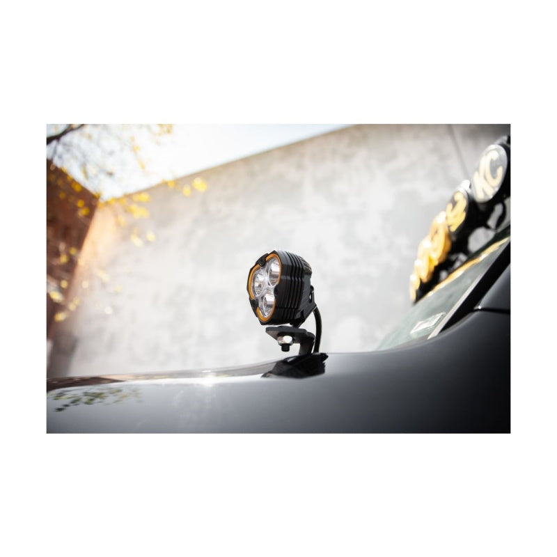 KC HiLiTES Jeep JK Flex ERA 3 2-Light Sys Pillar Mount (40w Combo Beam) - Mammoth Racing -