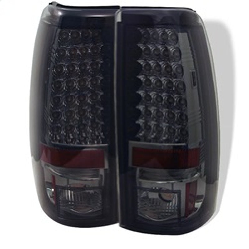 Spyder Chevy Silverado 1500 99-02 (Not Fit Stepside) LED Tail Lights Smke ALT-YD-CS99-LED-SM - Mammoth Racing -