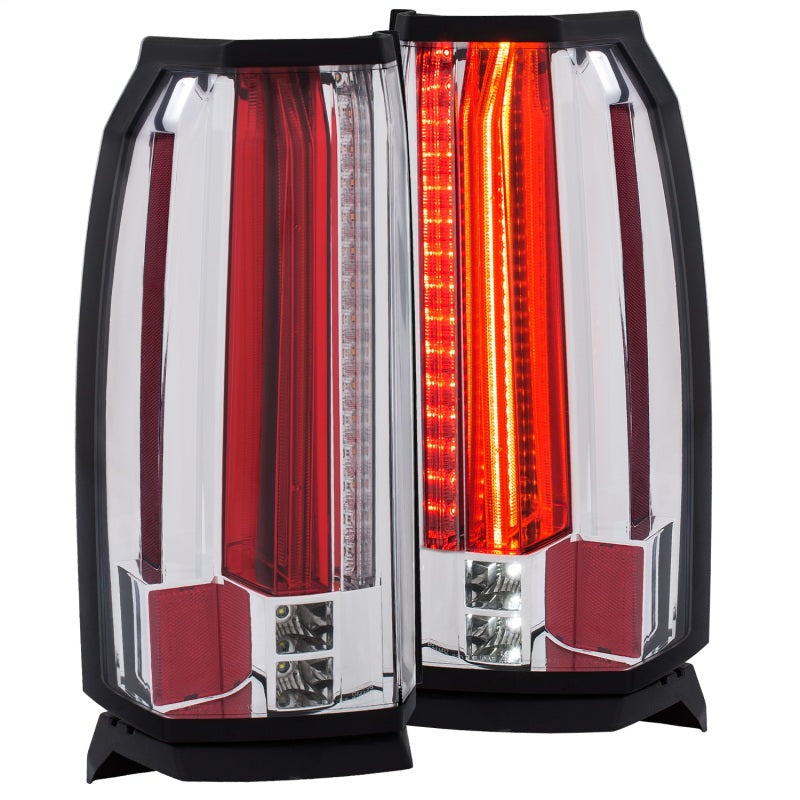 ANZO 2015-2017 Chevrolet Suburban/Tahoe LED Taillights Chrome - Mammoth Racing -