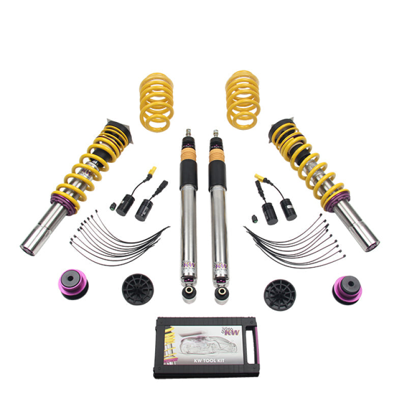 KW Coilover Kit V3 2017+ Audi A4 (B9) Sedan 2wd w/ Electronic Dampers - Mammoth Racing -