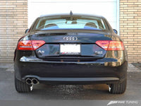 AWE Tuning Audi B8 A5 2.0T Touring Edition Single Outlet Exhaust - Diamond Black Tips - My Store