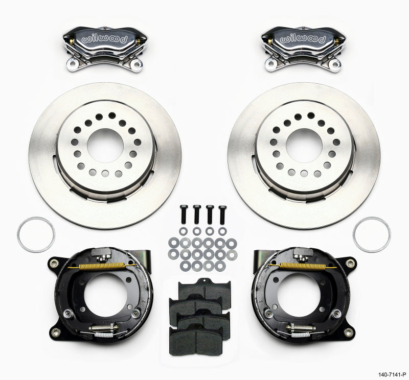 Wilwood Forged Dynalite P/S Park Brake Kit Polished Chevy 12 Bolt w/ C-Clips - My Store