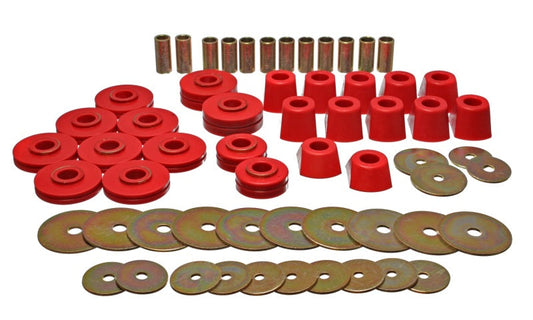 Energy Suspension 67-95 K5 Blazer /  67-70 Denali XL/Suburban/Yukon XL 4WD Red Body (Cab) Mount Set - My Store